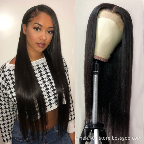 Vendor Straight Hd Transparent Lace Front Human Hair Wigs For Black Women 360 Lace Frontal Wig Glueless 100 Virgin Full Lace Wig